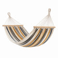 Amaca a Strisce Multicolore in Legno e Cotone 200x150 cm