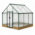Serra in policarbonato alveolare e alluminio verde 250x185x209 cm