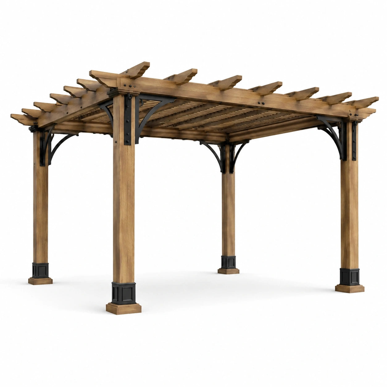 Pergolato in legno e metallo 300x400 cm
