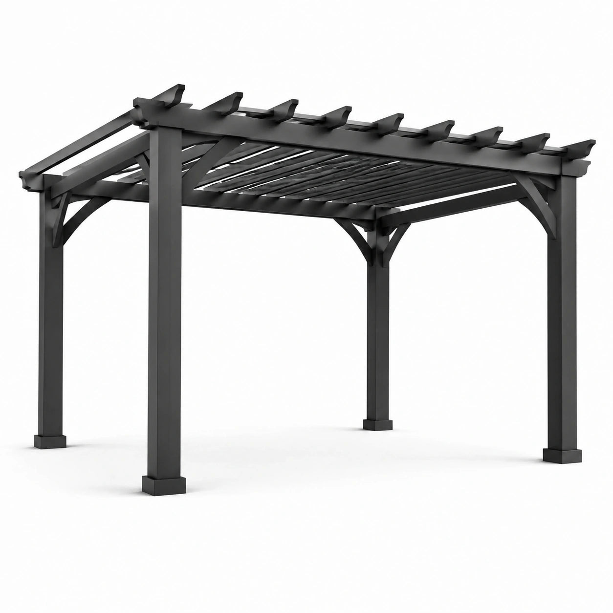Pergolato in Metallo Grigio 300x400 cm